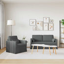 Sofa Sæt 2 pcs Mørkegrå 158 x 78 x 80 cm Stof