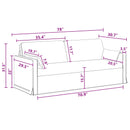 Sofa Sæt 2 pcs Mørkegrå 158 x 78 x 80 cm Stof