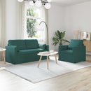 Sofa Sæt 2 pcs Mørkegrøn 158 x 78 x 80 cm Stof