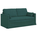 Sofa Sæt 2 pcs Mørkegrøn 158 x 78 x 80 cm Stof