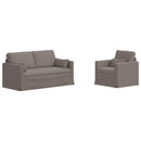Sofa Sæt 2 pcs Gråbrun 158 x 78 x 80 cm Stof