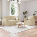 Sofa Sæt 2 pcs Creme 158 x 78 x 80 cm Stof