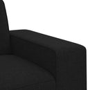 Sofa Sæt 2 pcs Sort 182 x 80 x 82 cm Stof