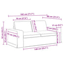Sofa Sæt 2 pcs Sort 182 x 80 x 82 cm Stof