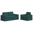 Sofa Sæt 2 pcs Mørkegrøn 182 x 80 x 82 cm Stof