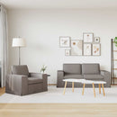 Sofa Sæt 2 pcs Gråbrun 182 x 80 x 82 cm Stof