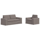 Sofa Sæt 2 pcs Gråbrun 182 x 80 x 82 cm Stof