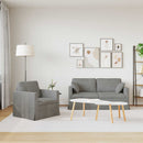 Sofa Sæt 2 pcs Lysegrå 158 x 78 x 80 cm Fløjl