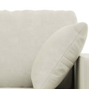 Sofa Sæt 2 pcs Creme 158 x 78 x 80 cm Fløjl