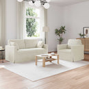 Sofa Sæt 2 pcs Creme 158 x 78 x 80 cm Fløjl