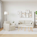 Sofa Sæt 2 pcs Creme 158 x 78 x 80 cm Fløjl