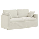 Sofa Sæt 2 pcs Creme 158 x 78 x 80 cm Fløjl
