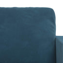 Sofa Sæt 2 pcs Blå 158 x 78 x 80 cm Fløjl