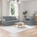 Sofa Sæt 2 pcs Lysegrå 162 x 80 x 85 cm Stof