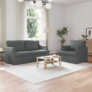 Sofa Sæt 2 pcs Mørkegrå 162 x 80 x 85 cm Stof