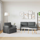 Sofa Sæt 2 pcs Mørkegrå 162 x 80 x 85 cm Stof