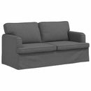 Sofa Sæt 2 pcs Mørkegrå 162 x 80 x 85 cm Stof