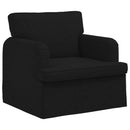 Sofa Sæt 2 pcs Sort 162 x 80 x 85 cm Stof