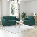 Sofa Sæt 2 pcs Mørkegrøn 162 x 80 x 85 cm Stof