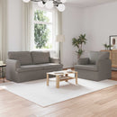Sofa Sæt 2 pcs Gråbrun 162 x 80 x 85 cm Stof