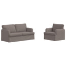 Sofa Sæt 2 pcs Gråbrun 162 x 80 x 85 cm Stof