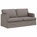 Sofa Sæt 2 pcs Gråbrun 162 x 80 x 85 cm Stof