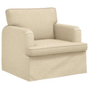 Sofa Sæt 2 pcs Creme 162 x 80 x 85 cm Stof