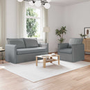 Sofa Sæt 2 pcs Lysegrå 156 x 82 x 85 cm Stof