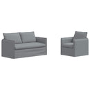 Sofa Sæt 2 pcs Lysegrå 156 x 82 x 85 cm Stof