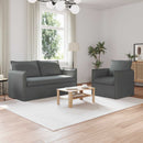 Sofa Sæt 2 pcs Mørkegrå 156 x 82 x 85 cm Stof