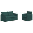 Sofa Sæt 2 pcs Mørkegrøn 156 x 82 x 85 cm Stof