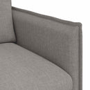 Sofa Sæt 2 pcs Gråbrun 156 x 82 x 85 cm Stof