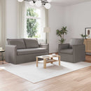 Sofa Sæt 2 pcs Gråbrun 156 x 82 x 85 cm Stof