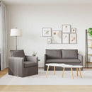 Sofa Sæt 2 pcs Gråbrun 156 x 82 x 85 cm Stof