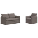 Sofa Sæt 2 pcs Gråbrun 156 x 82 x 85 cm Stof