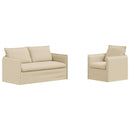 Sofa Sæt 2 pcs Cremefarvet 156 x 82 x 85 cm Stof