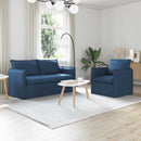 Sofa Sæt 2 pcs Blå 156 x 82 x 85 cm Stof