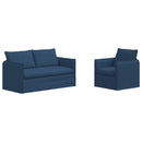 Sofa Sæt 2 pcs Blå 156 x 82 x 85 cm Stof