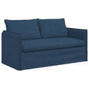 Sofa Sæt 2 pcs Blå 156 x 82 x 85 cm Stof