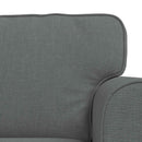 Sofa Sæt 2 pcs Mørkegrå 215 x 82 x 80 cm Stof