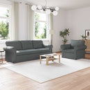 Sofa Sæt 2 pcs Mørkegrå 215 x 82 x 80 cm Stof