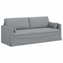 Sofa Sæt 2 pcs Lysegrå 198 x 78 x 80 cm Stof