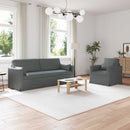 Sofa Sæt 2 pcs Mørkegrå 198 x 78 x 80 cm Stof