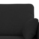 Sofa Sæt 2 pcs Sort 198 x 78 x 80 cm Stof