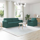 Sofa Sæt 2 pcs Mørkegrøn 198 x 78 x 80 cm Stof