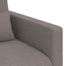 Sofa Sæt 2 pcs Gråbrun 198 x 78 x 80 cm Stof