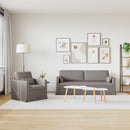 Sofa Sæt 2 pcs Gråbrun 198 x 78 x 80 cm Stof