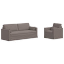 Sofa Sæt 2 pcs Gråbrun 198 x 78 x 80 cm Stof