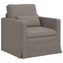 Sofa Sæt 2 pcs Gråbrun 198 x 78 x 80 cm Stof