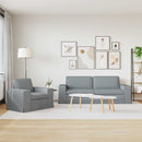 Sofa Sæt 2 pcs Lysegrå 222 x 80 x 82 cm Stof